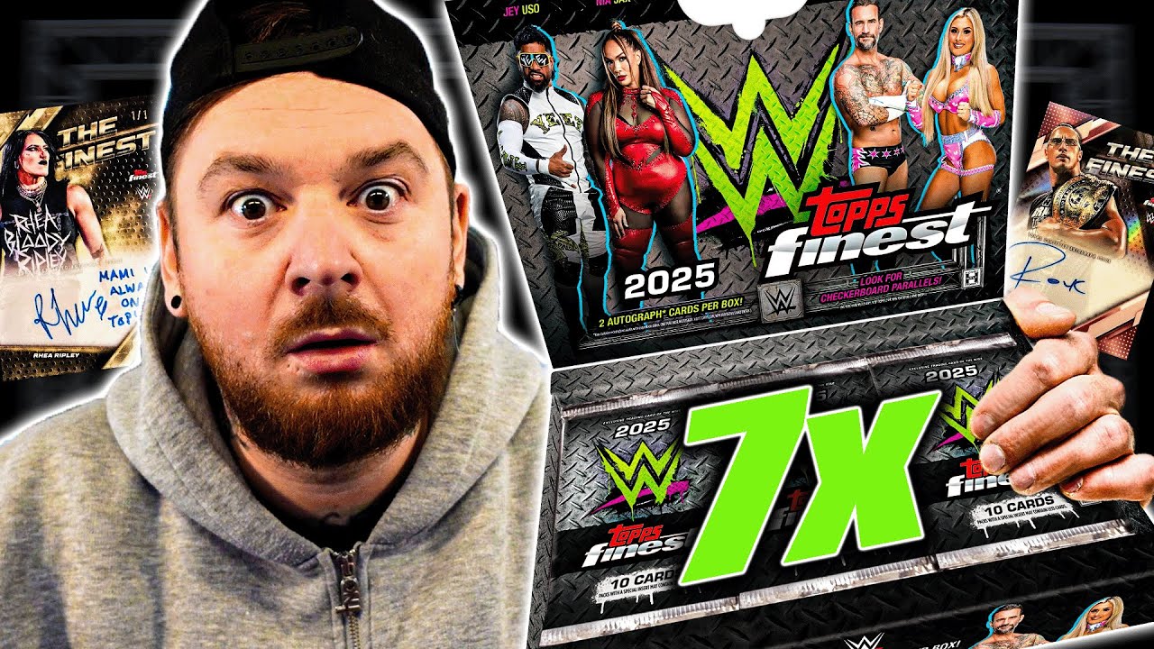 Ich ÖFFNE 7x WWE TOPPS FINEST 🤯 und ZIEHE DAS !!😨 BOX BREAK