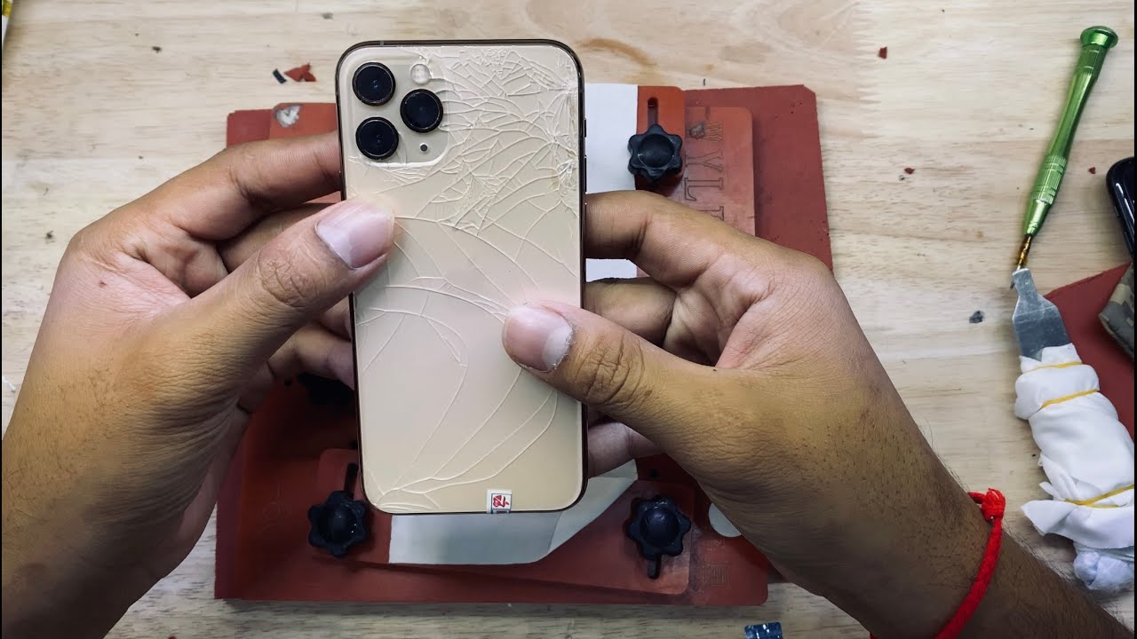 iPhone 11pro 15min for replacement backglass...(4k video)
