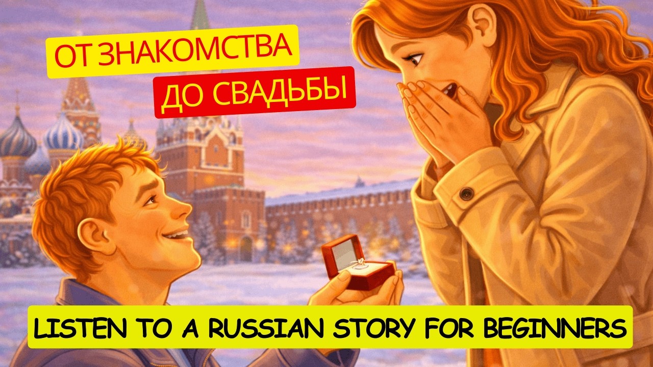 Russian Listening Practice | From Hello to Wedding (Slow Russian B1-B2)