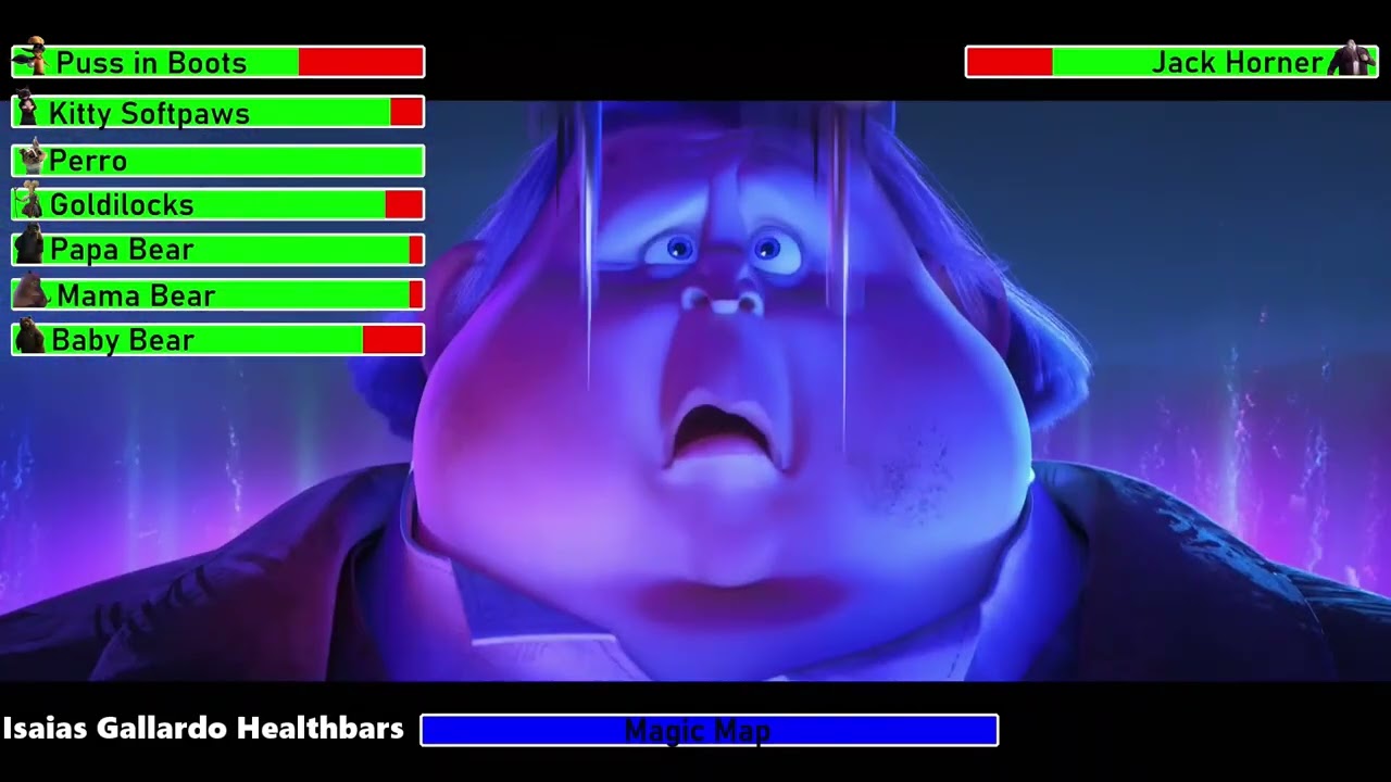 Puss in Boots: The Last Wish (2022) Final Battle with healthbars 3/3
