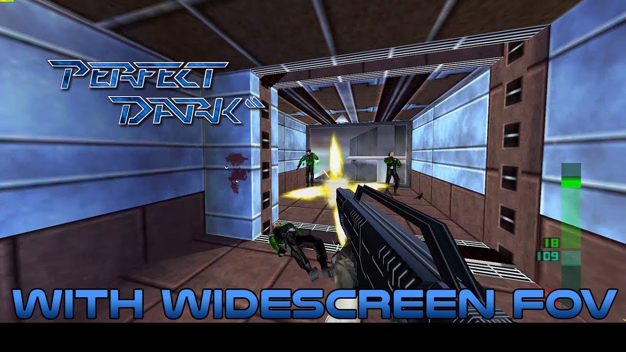 Perfect Dark in 1080p 60FPS with **WIDESCREEN FOV**
