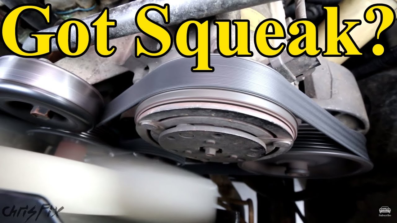 How to Fix a Squeaky Belt (figure out where the squeak is coming from)