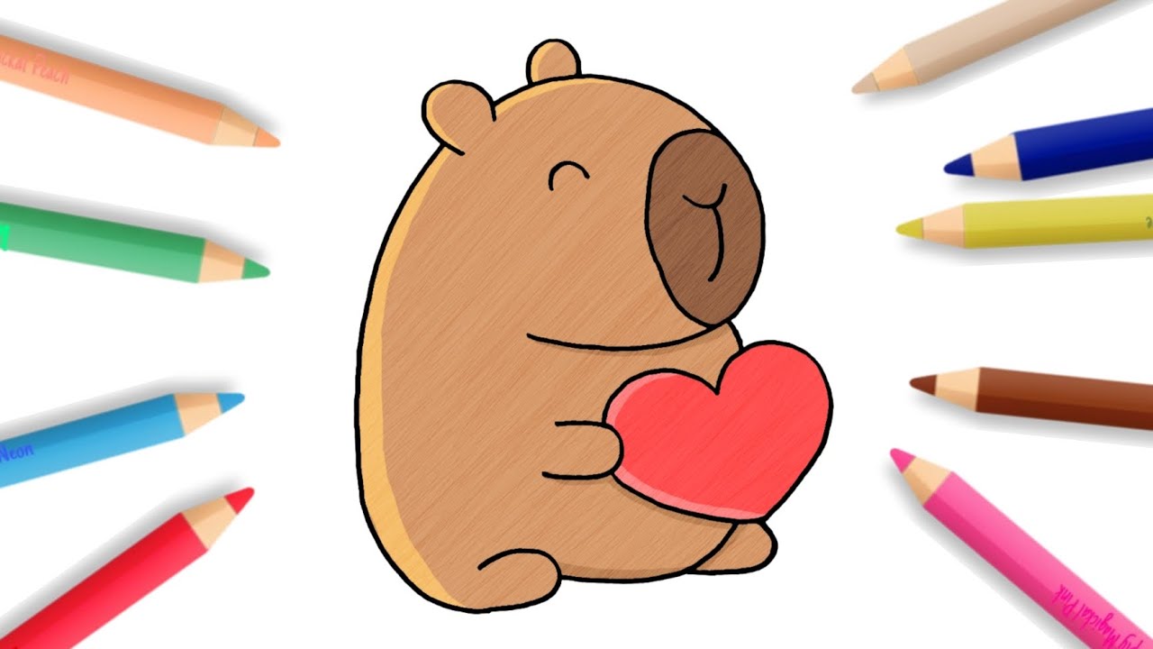 How to Draw Capybara Easy Step-by-step | Capybara Drawing