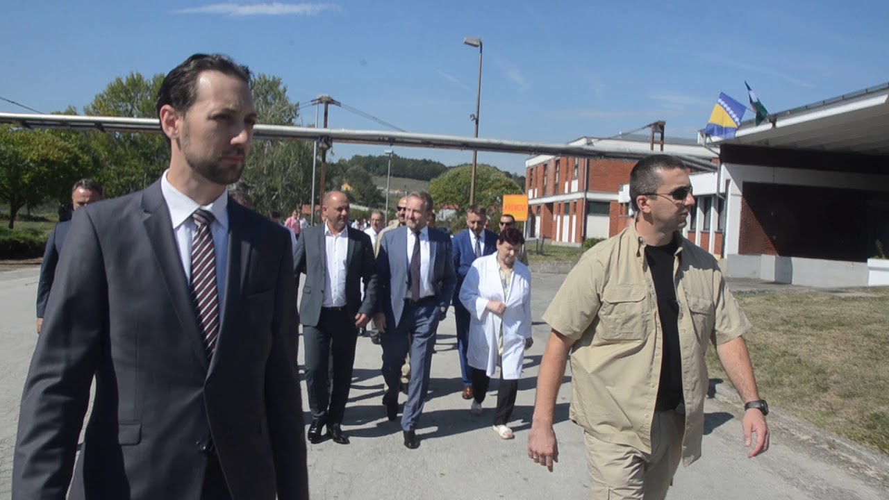 Bakir Izetbegovic u posjeti AC.Food Agrokomerc Vel.Kladusa.-