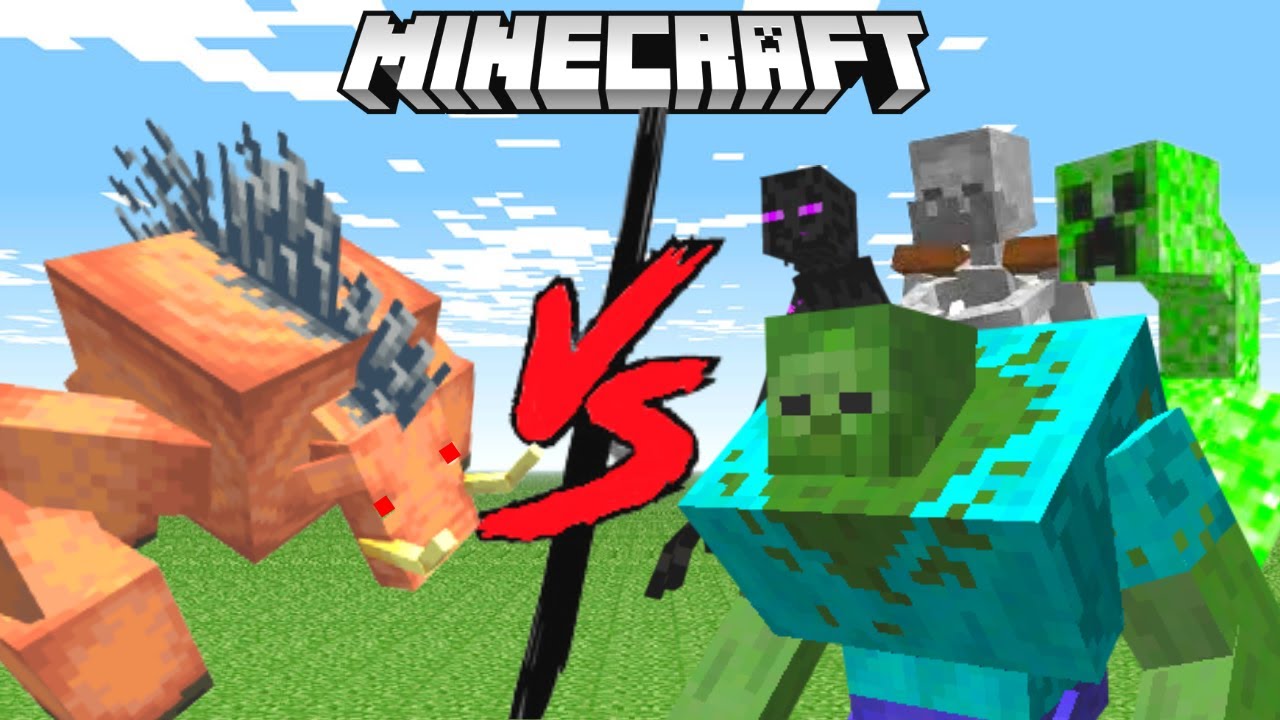 MUTANT HOGLIN vs EVERY MUTANT CREATURE in Minecraft Mob Battle
