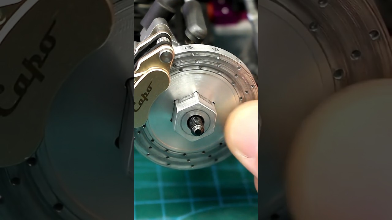 Custom Brake kit - RC V4 Car 1/8th Scale #rc #car #diy #cnc #5axismilling