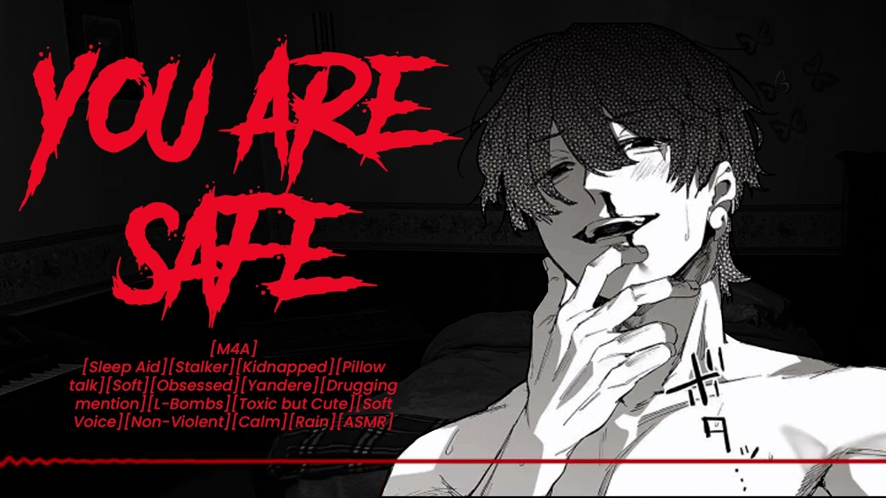 [M4A] Yandere Kidnapper Sleep Aid [Sleep Aid][Stalker][Kidnapped][Soft Voice][Gentle][Rain][ASMR]