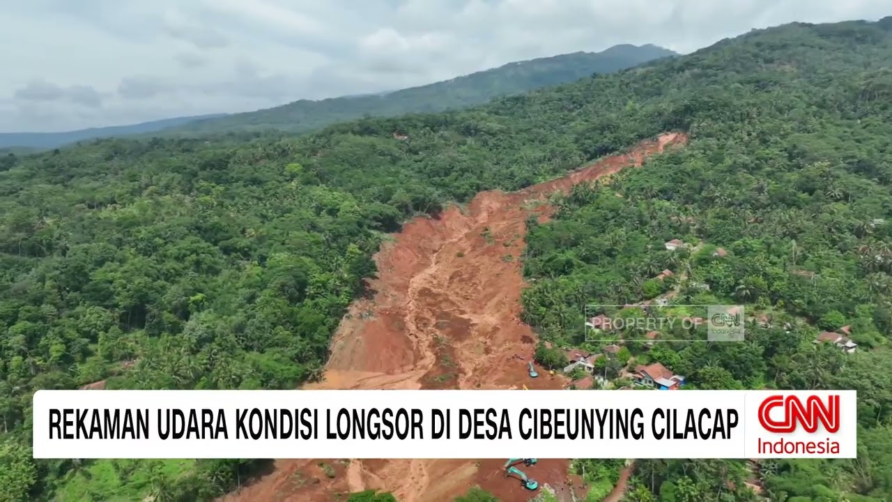 Rekaman Udara Longsor Desa Cibeunying & Kondisi Terkini Pemukiman