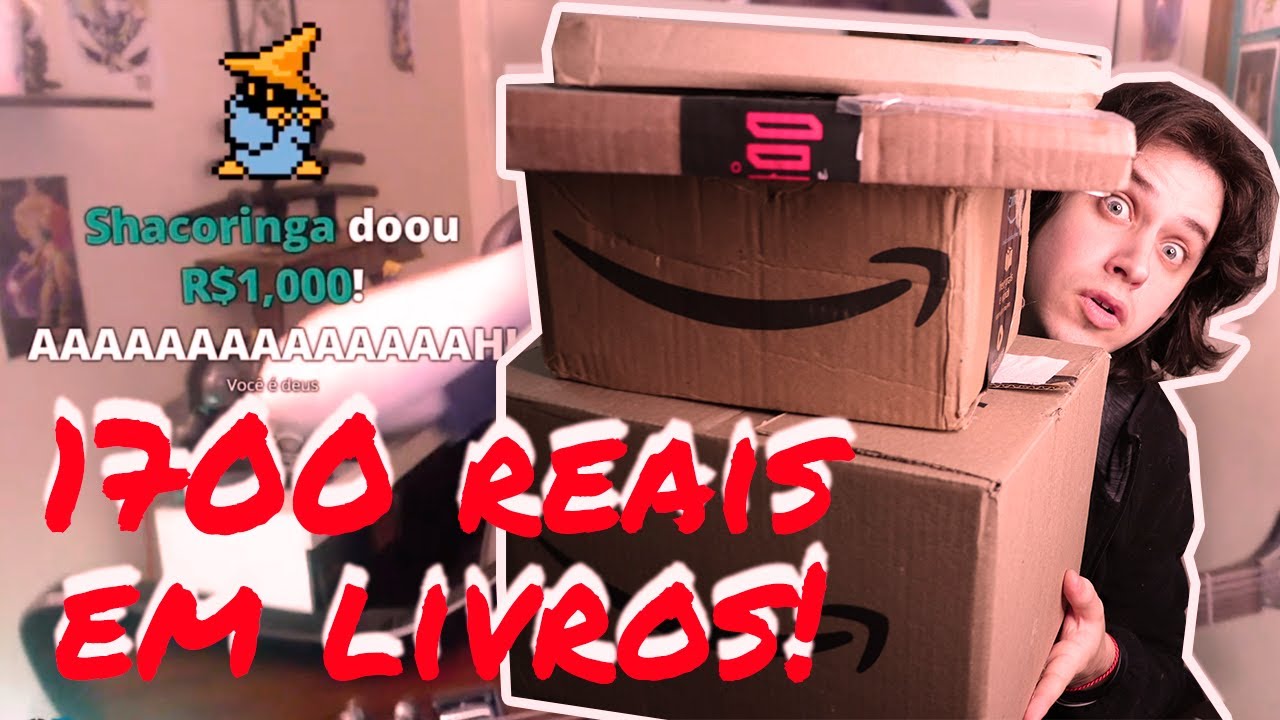 GASTEI OS 1700 REAIS DE DONATE DO OROCHINHO EM LIVROS! UNBOXING!