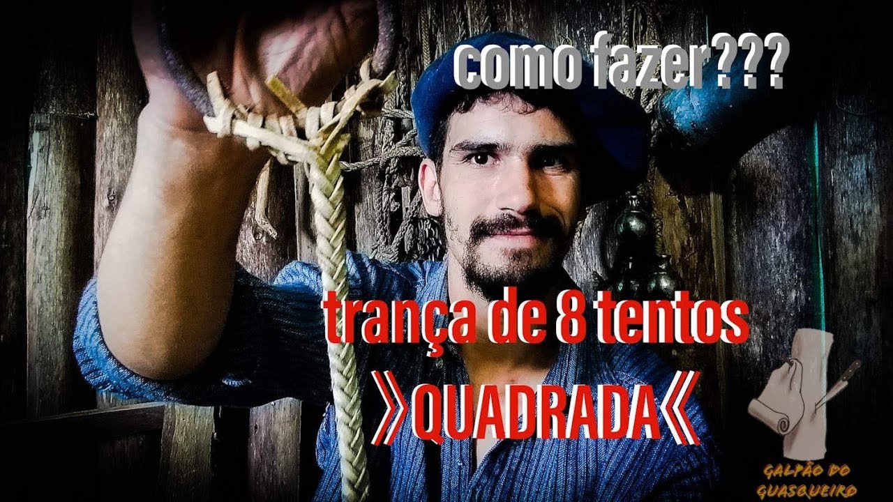Trança de 8 Tentos Quadrada