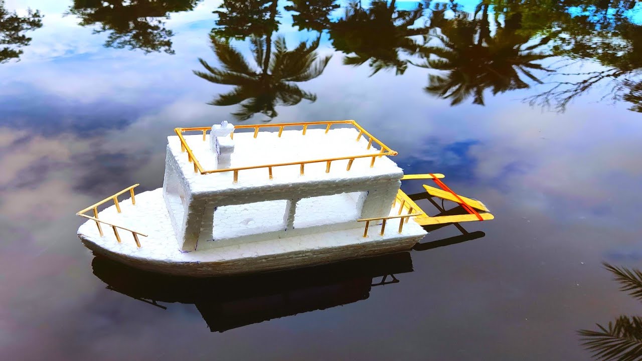 How to make a boat // Simple ways to make a boat // Diy thermocol boat
