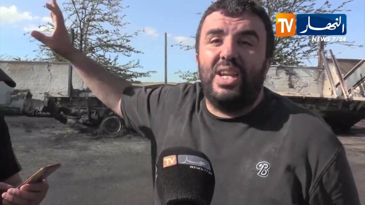 سطيف / إخماد حريق على مستوى الفناء الخارجي لمصنع بلاستيك بحي القوارص في العلمة