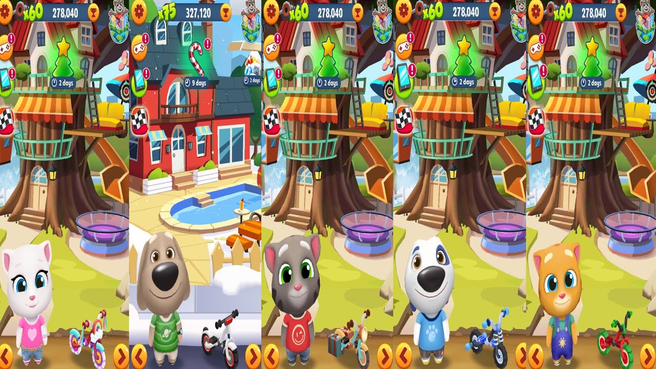 Tom Gold Run.Angela vs Been vs Tom vs Hank vs Ginger Gameplay Android#44