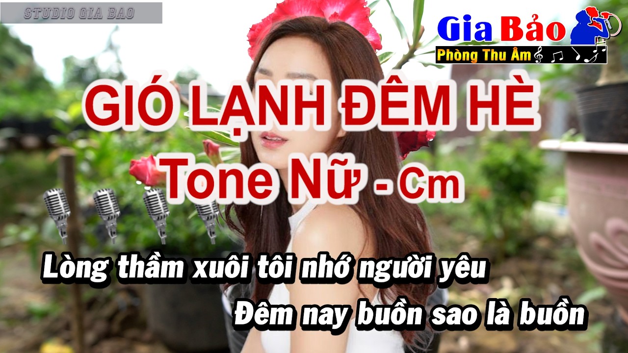 KARAOKE GIÓ LẠNH ĐÊM HÈ tone Nữ II Hát Với Nhau Gia Bảo