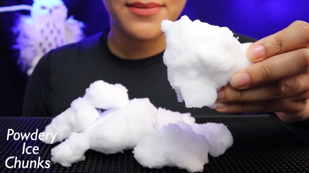 ASMR Freezer Frost  Shaved Ice Chunks Mixed Request