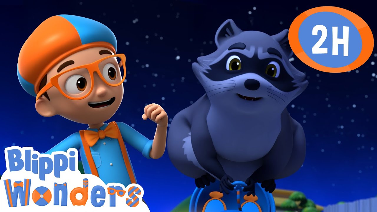 Raccoon Around the City | Blippi Wonders | Preschool Learning | Moonbug Tiny TV