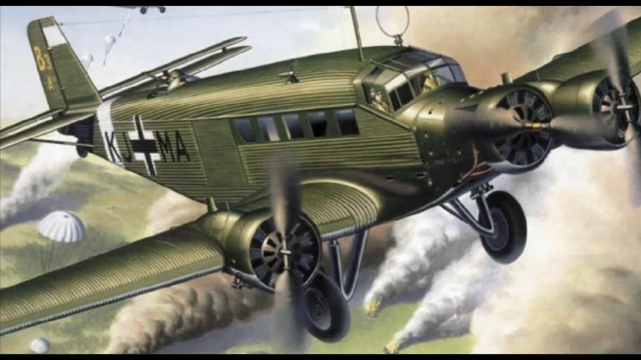 Немецкий средний транспортный самолет  Ju.52/3m