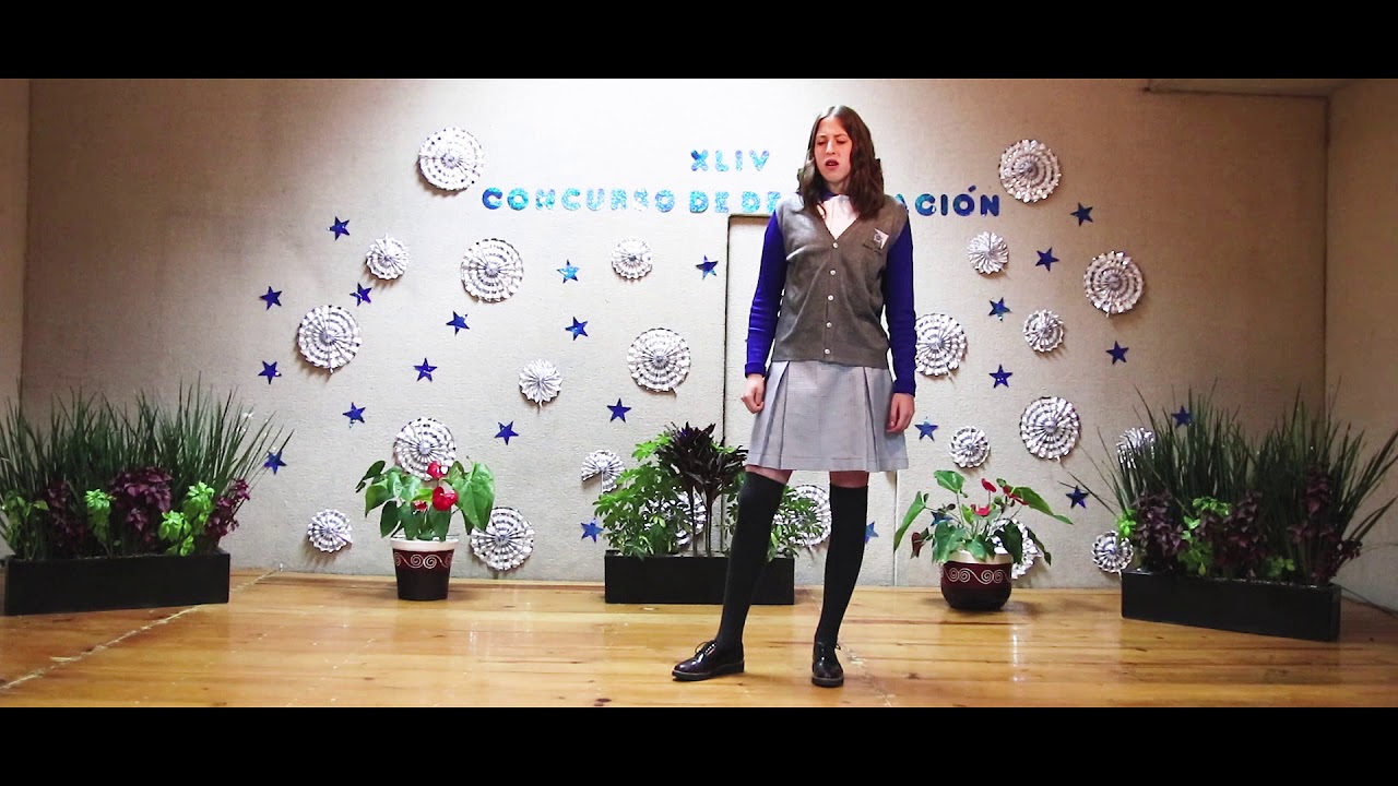 Colegio Citlalli. Rebecca Paulette Jarquín David. Ganadora del XLIV Concurso de Declamación.