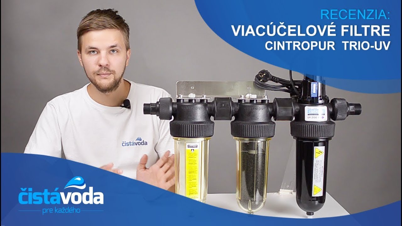 Viacúčelové filtre na vodu TRIO-UV - recenzia (prod. ČistáVoda.sk)