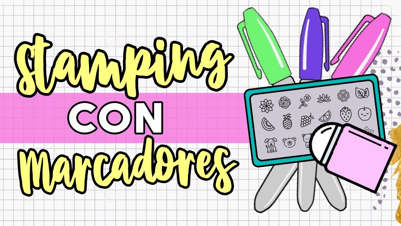¡UÑAS CON SHARPIE! · ESTAMPADO CON MARCADORES