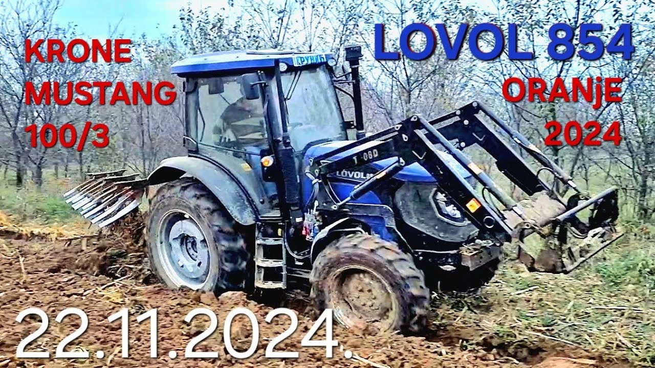 Oranje sa NOVIM Lovol 854 i Krone Mustang 100/3 Plowing
