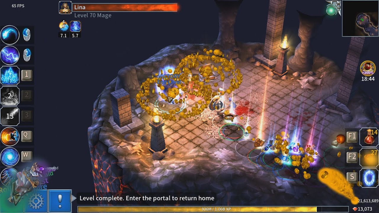 Eternium: Farming Gold/Gemstones at Morgenheim with a Mage