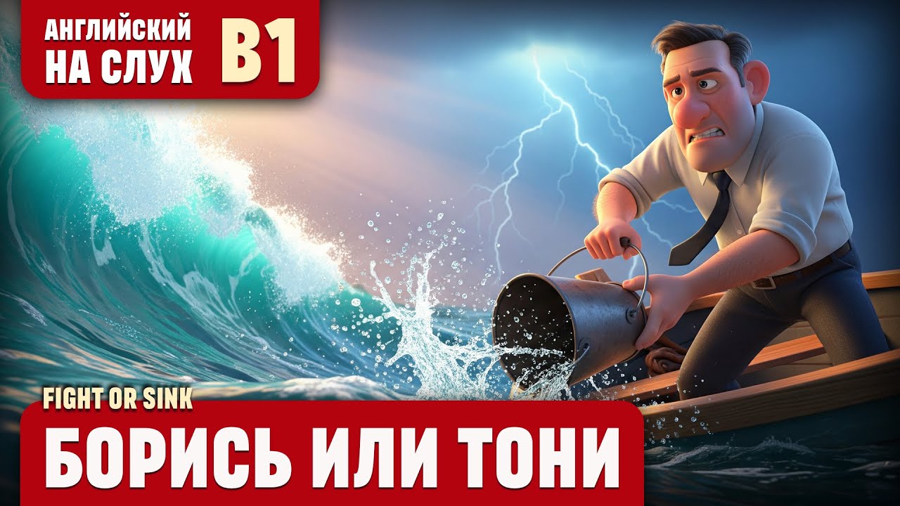 Борись или тони. Поучительный рассказ (уровень B1). Английский на слух.