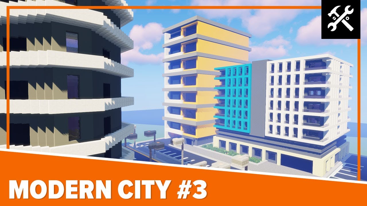 Modern City #3: Apartments  - Minecraft Timelapse