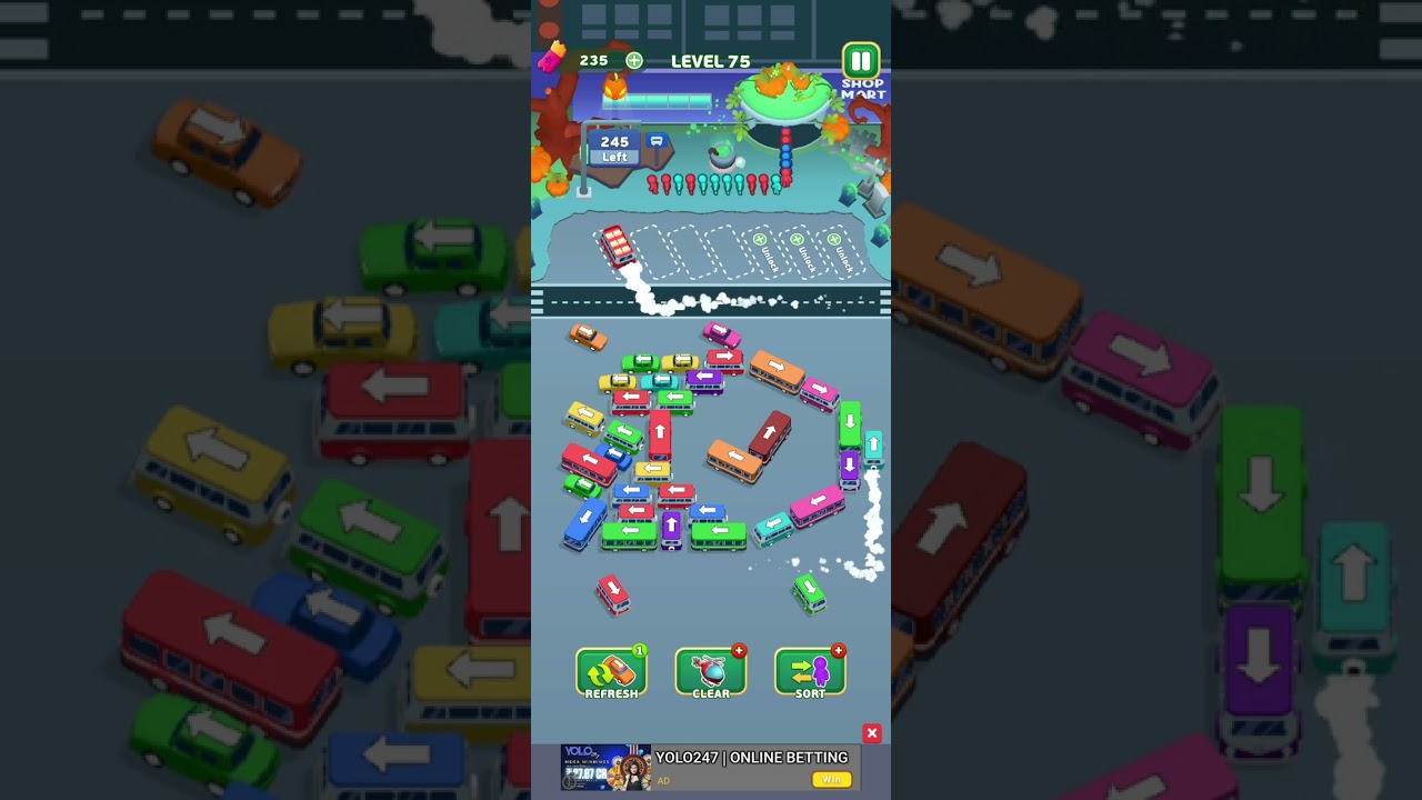 Bus Escape Traffic Jam 75 || Addictive Mobile Puzzle Game