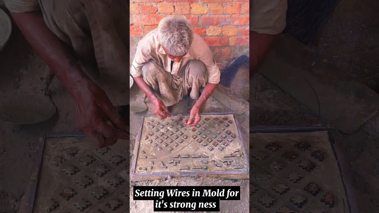 Elegant Design: Concrete Widow Molded by an Old Artisan 