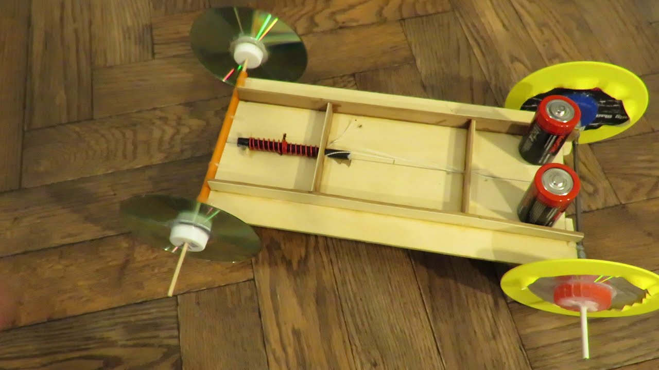 Compression Spring powered car