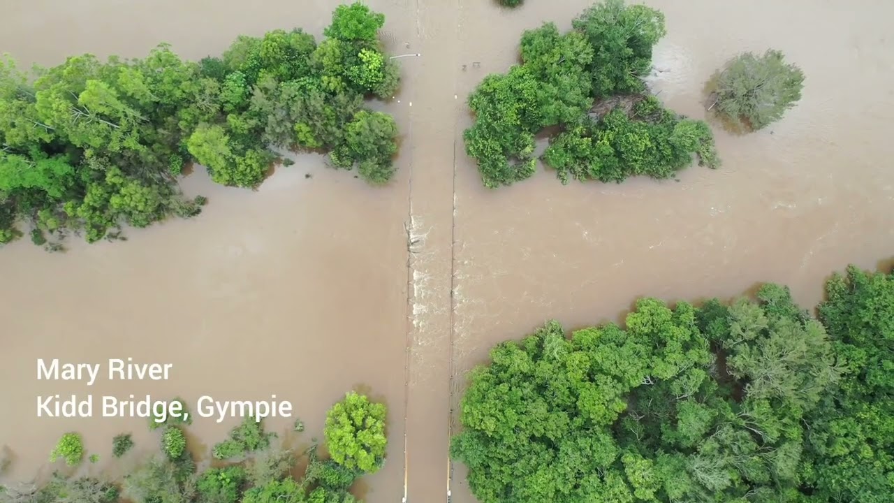 Mary River January 2022 Floods drone footage