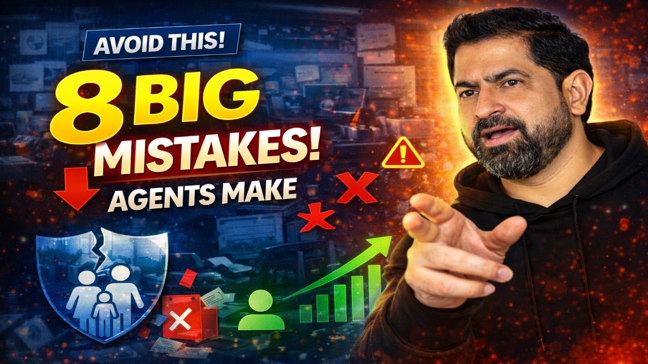 8 Biggest Mistakes Insurance Agents Make and How To Avoid them | Irfan Kawchali