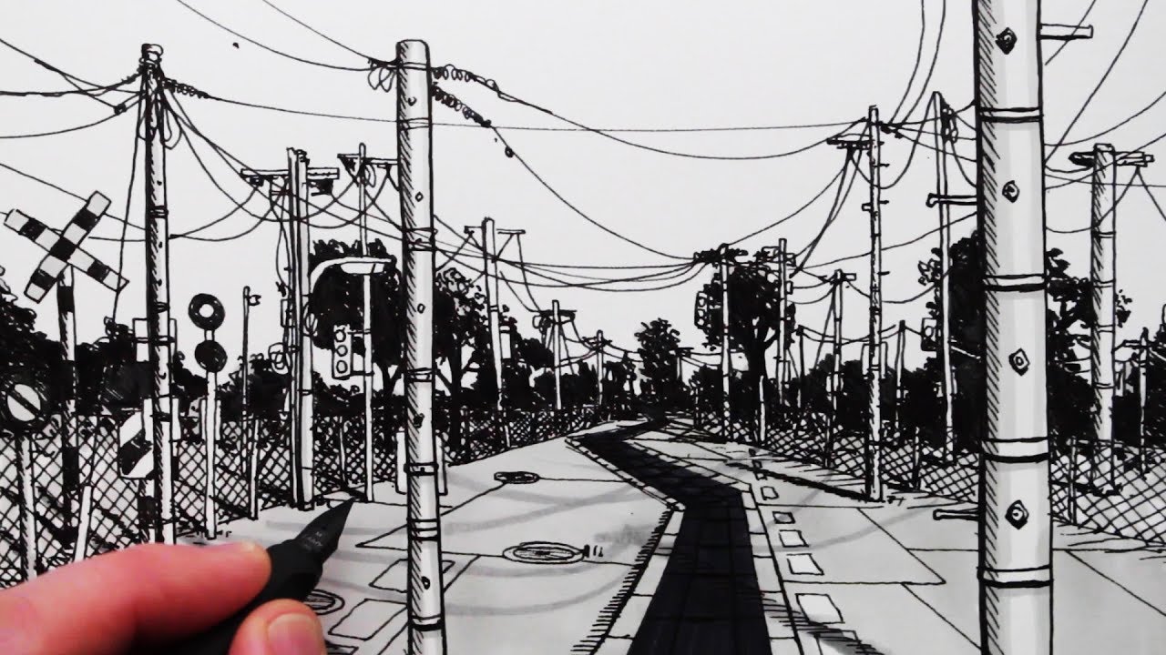 How to Draw Manga Backgrounds: Telegraph Poles