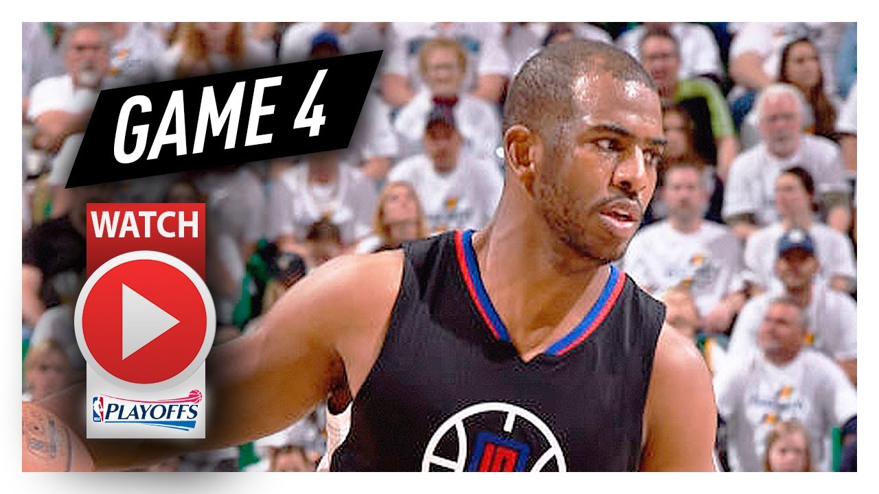 Chris Paul Full Game 4 Highlights vs Jazz 2017 Playoffs - 27 Pts, 12 Ast, 9 Reb