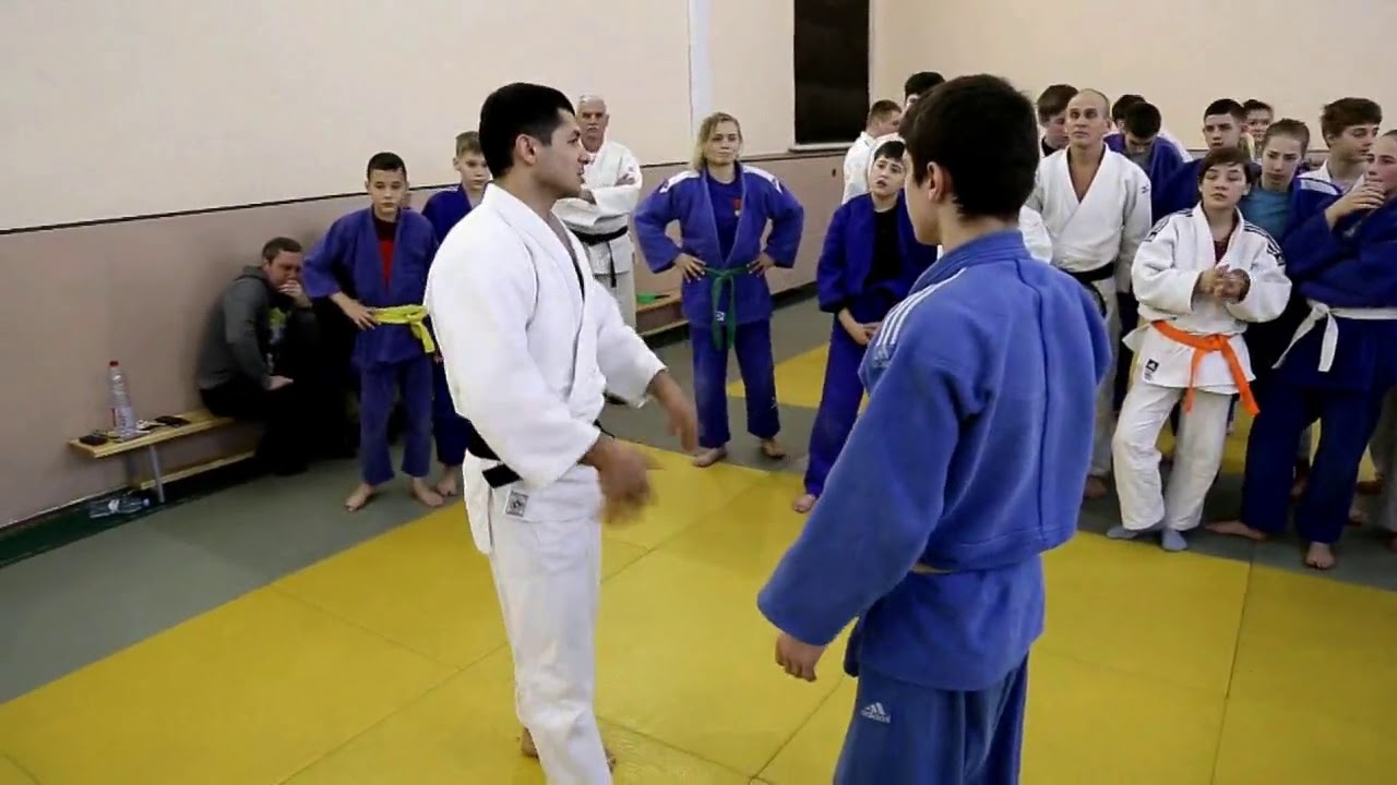 Дзюдо . Задняя подножка. Кайтмазов Батраз