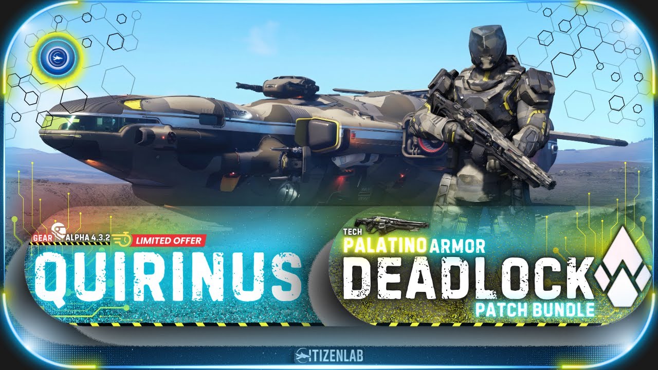 Deadlock Patch Bundle Quirinus Tech Palatino Armor & Deadlock Paint 🎨 Showcase #StarCitizenArmor 👨‍🚀