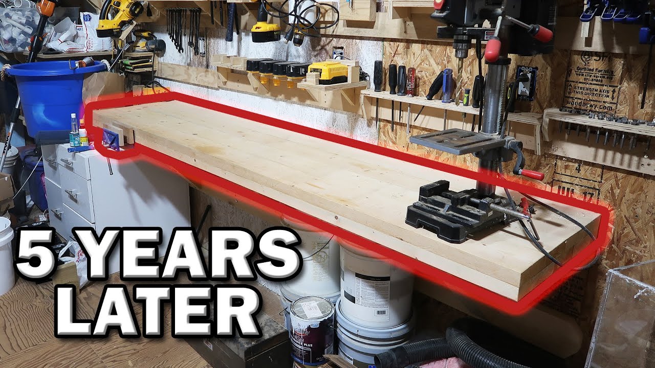 Wall Mount Workbench After 5 Years