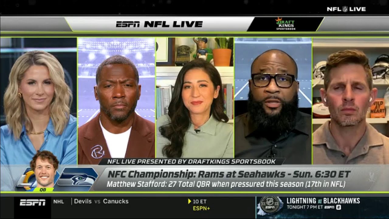 NFL LIVE | Ryan Clark breakdown NFC Championship: Rams at Seahawks - Sam or Stafford who wins?