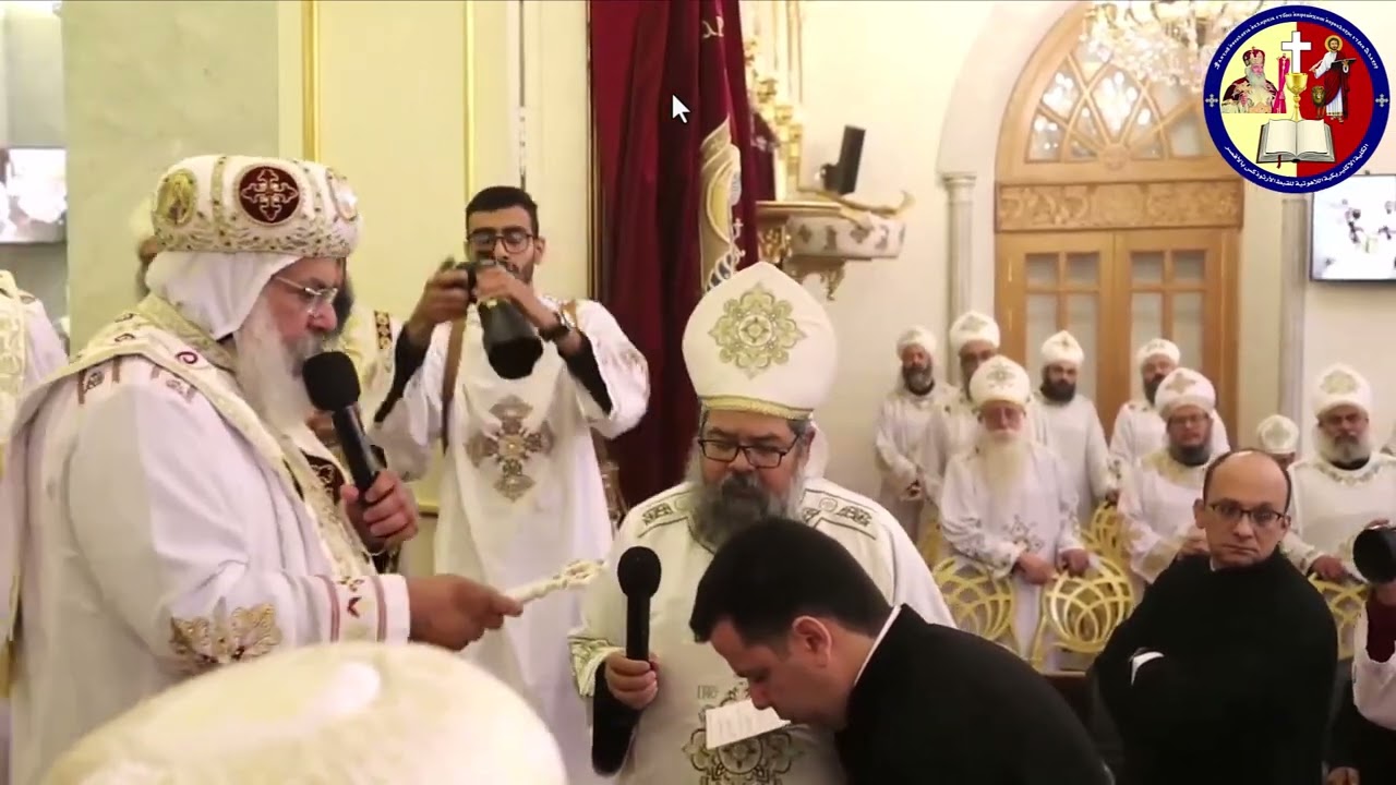 سيامة الشماس الإكليريكي بولا اسعد كاهنًا على مذبح الشهيد مار بقطر والشهيد أبادير باسم القس إبراهيم