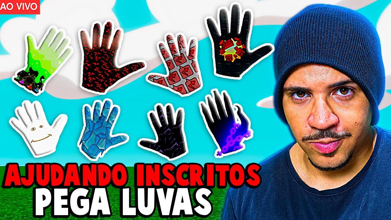 🔴 AJUDANDO INSCRITOS A PEGAR LUVAS NO SLAP BATTLES ao Vivo! #slapbattles #roblox #robloxaovivo