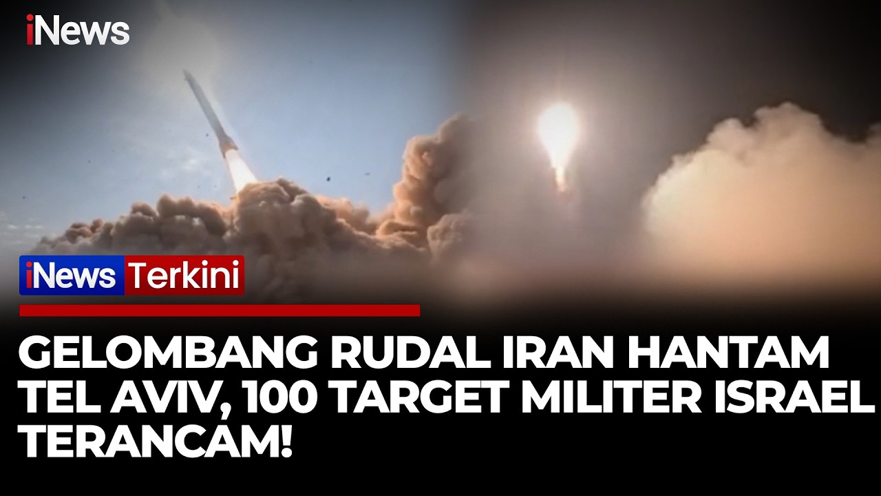 Iran Luncurkan Gelombang Rudal, Tel Aviv Jadi Sasaran Balasan Pembunuhan Ali Larijani