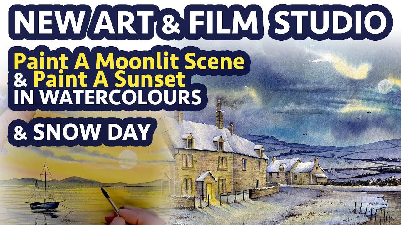 New Art & Film Studio + Paint A Moonlit Night In Watercolours 
