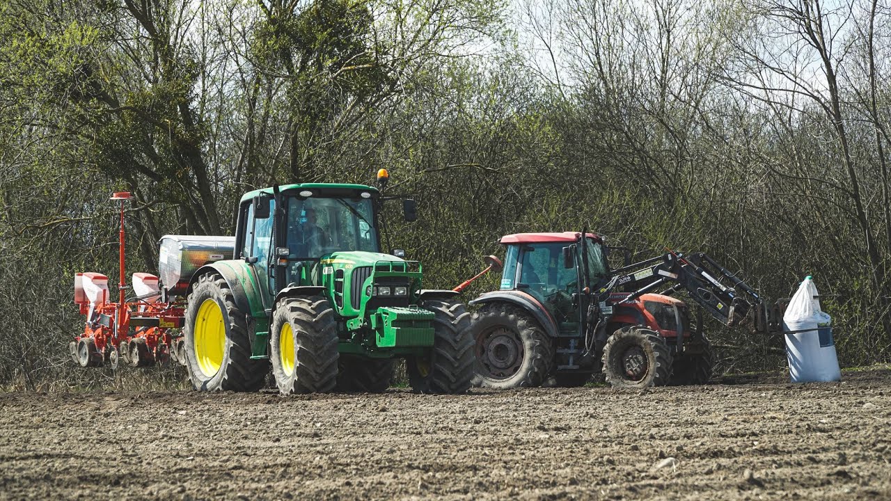 Nowy Gaspardo Monica  | Siew kukurydzy w śniegu | John deere 6430 |