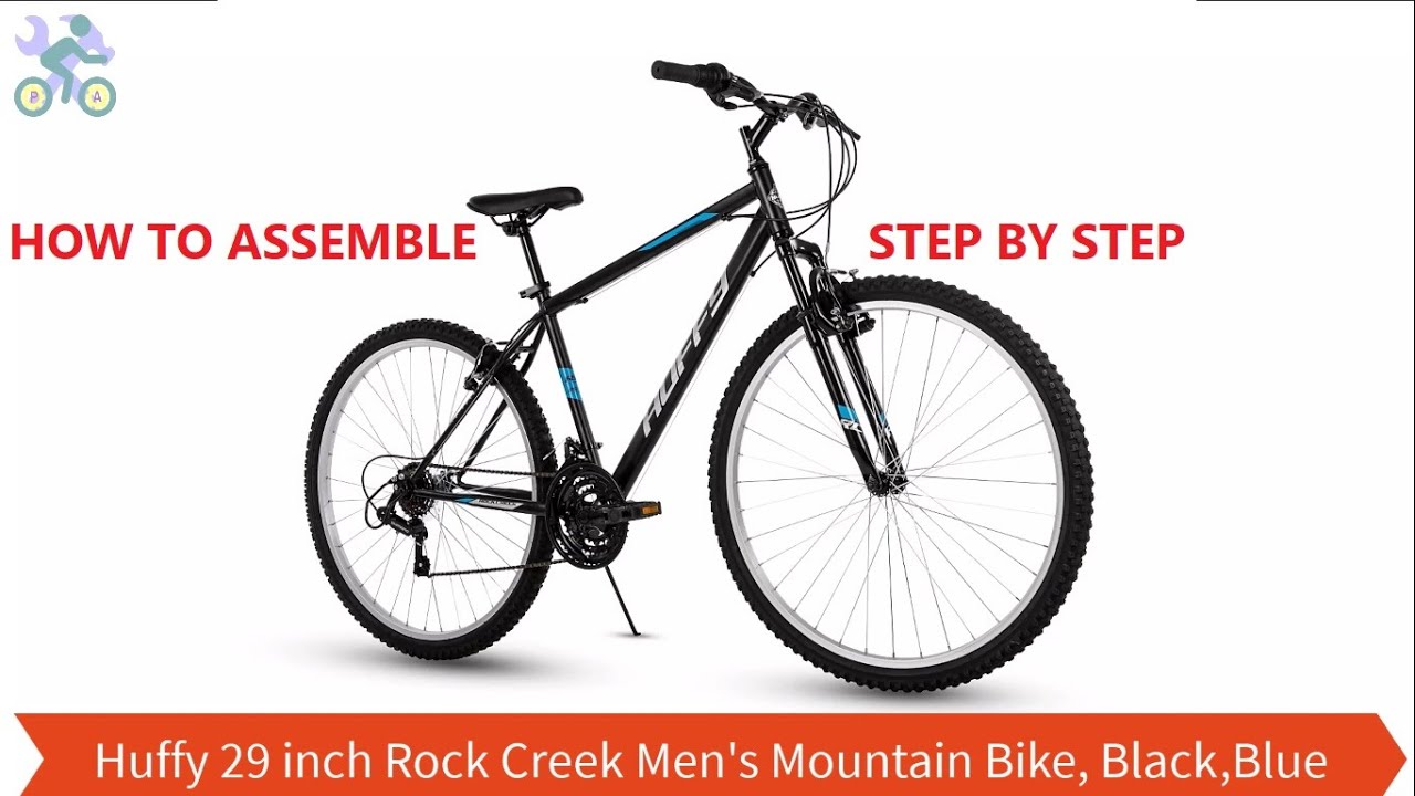 How To Assemble Huffy 29 inch Rock Creek Men's Mountain Bike, Black,Blue