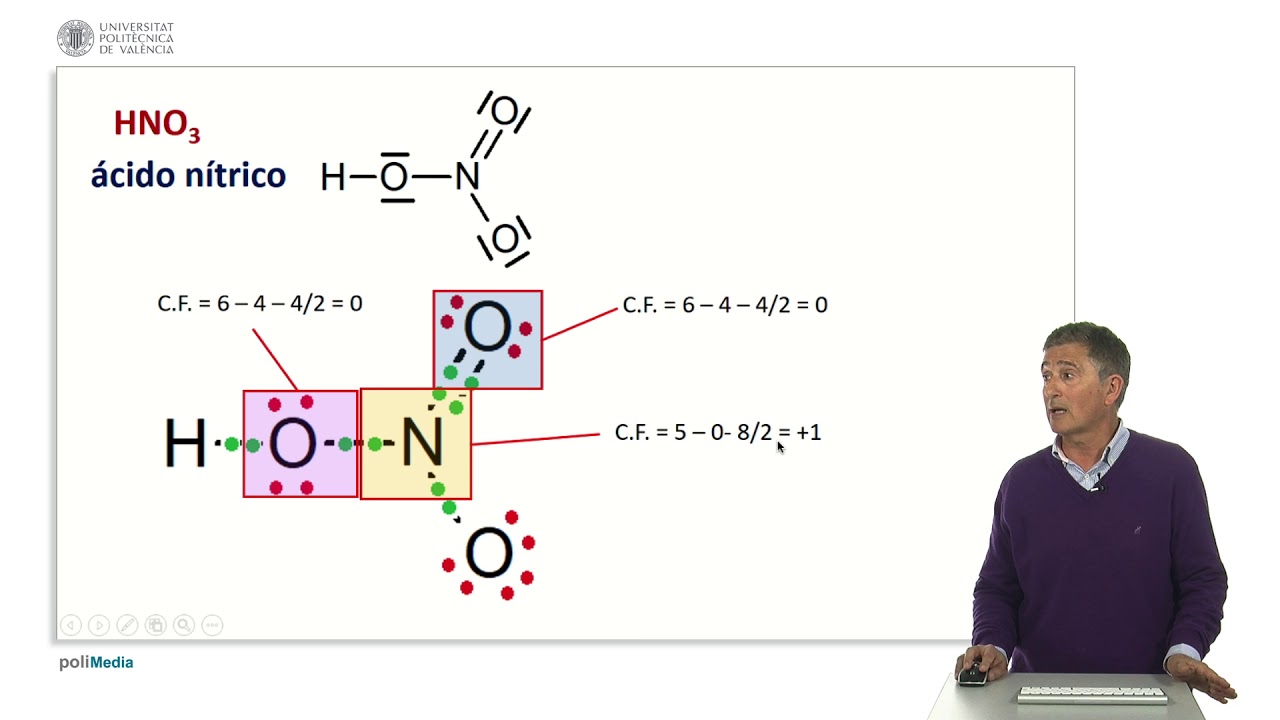 C&aacute;lculo de las cargas formales en los diagramas de Lewis |  | UPV