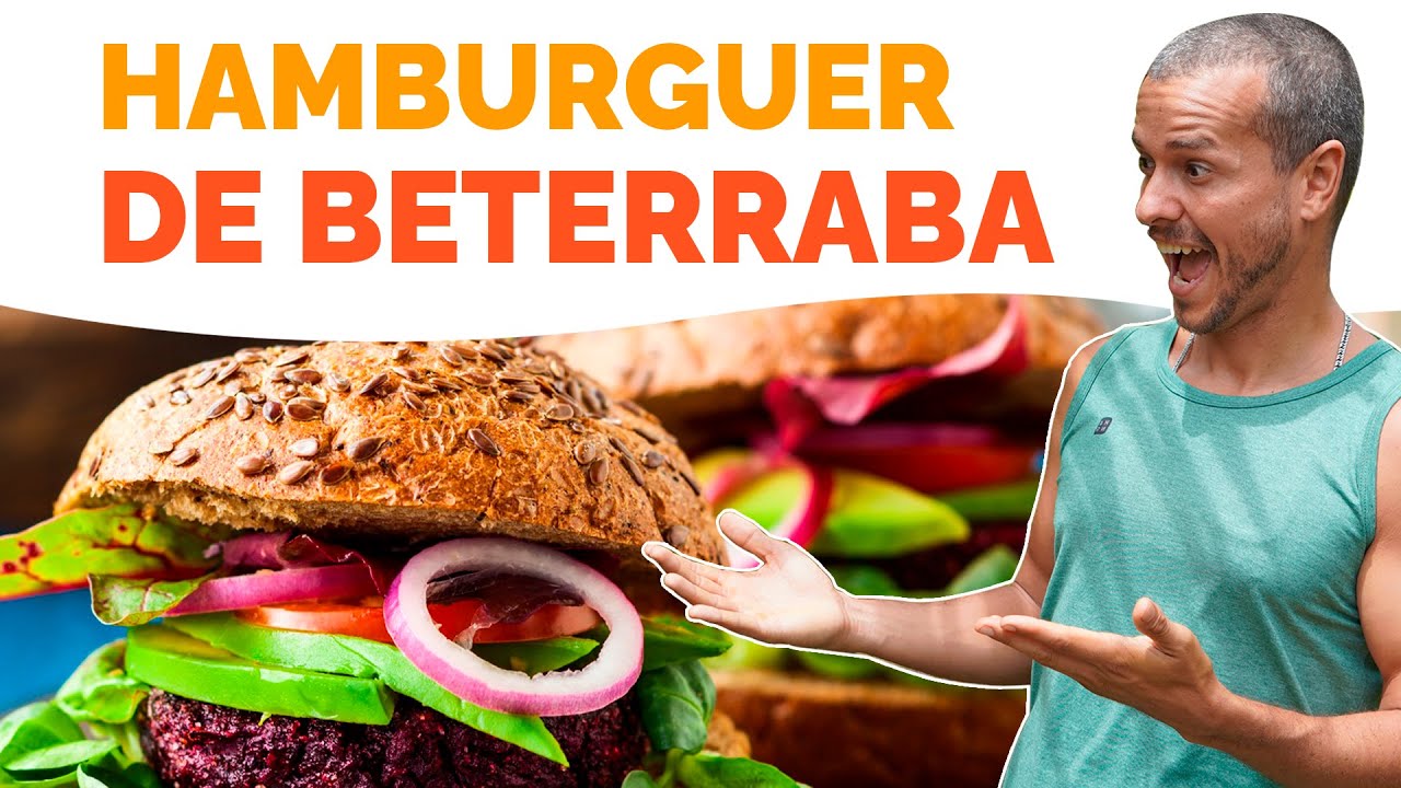 COMO FAZER HÁMBURGUER CASEIRO DE BETERRABA CRU NATURAL VEGANO