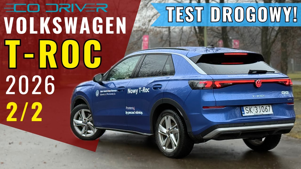 Volkswagen T-Roc - TEST PL [2/2 - Jazda, osiągi, spalanie, asystenci, ceny, 0-100 km/h] 1.5 eTSI 150