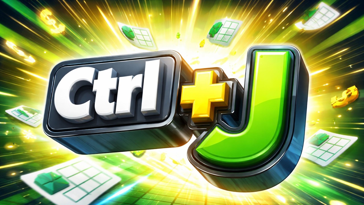 Скрытый трюк Excel с комбинацией клавиш Ctrl + J (о котором почти никто не знает)