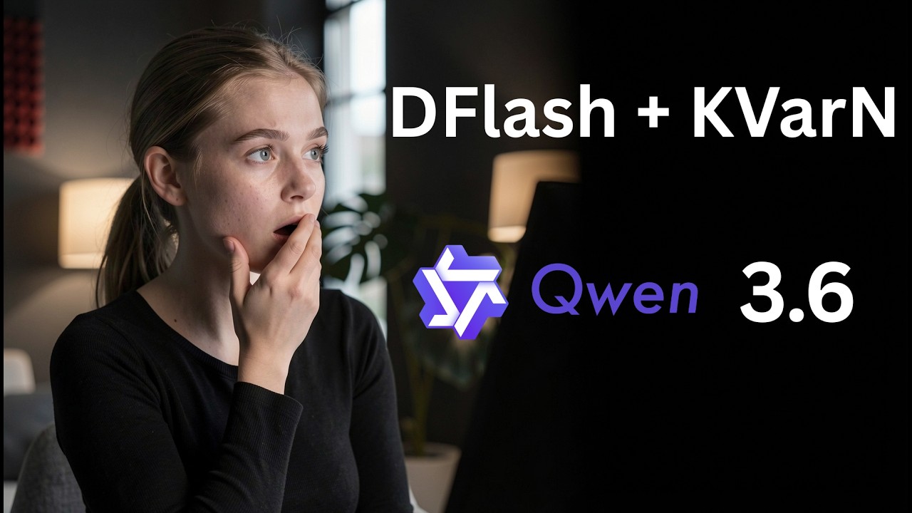 Running Qwen 3.6 27B on RTX 5090 with DFlash and KVarN